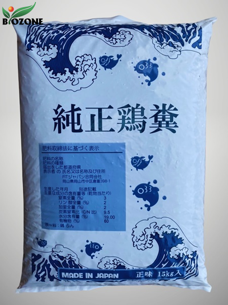 Phân gà hữu cơ dạng bột Nhật Bản bao 15kg